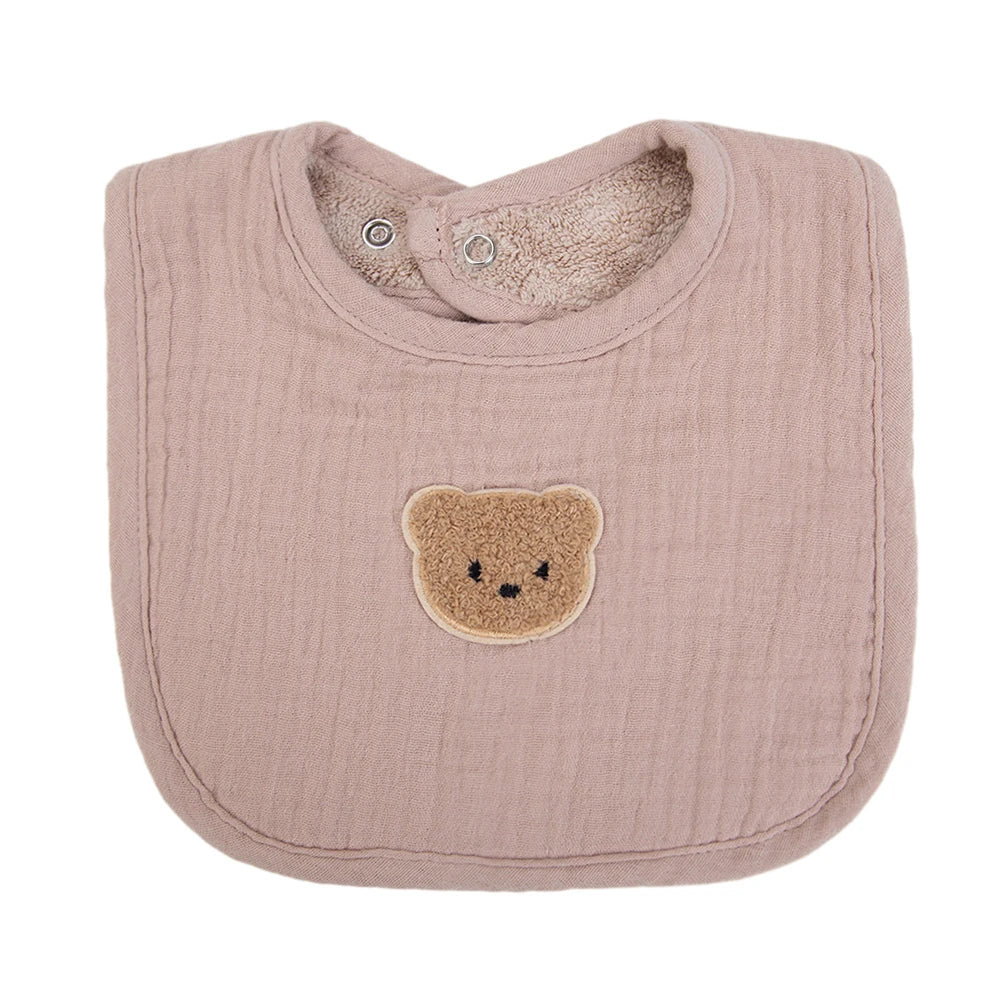 Bavoirs douillets avec ourson 100 % coton