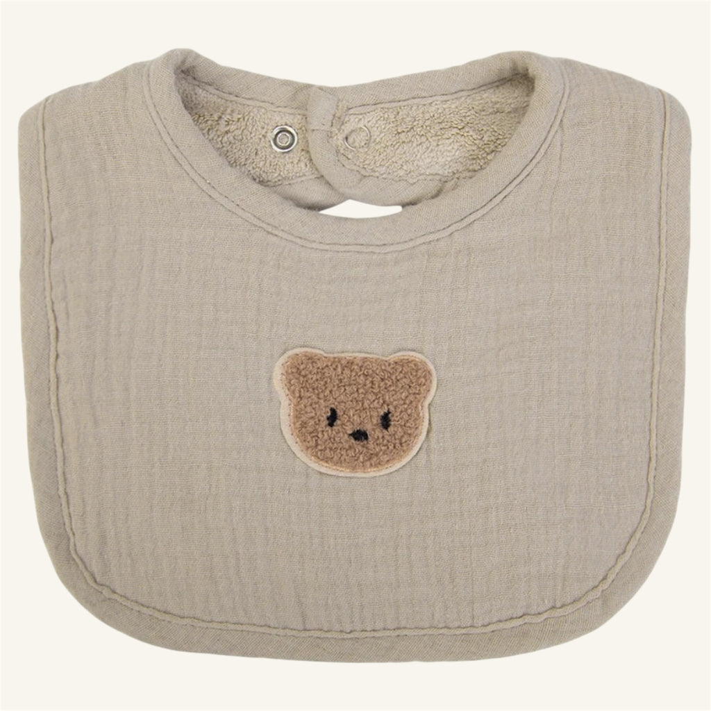 Bavoirs douillets avec ourson 100 % coton