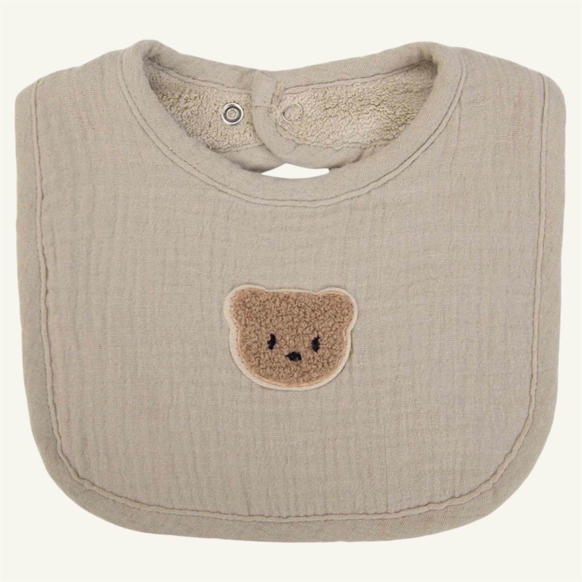 Bavoirs douillets avec ourson 100 % coton