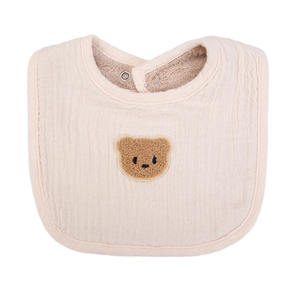 Bavoirs douillets avec ourson 100 % coton