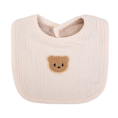 Bavoirs douillets avec ourson 100 % coton