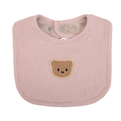 Bavoirs douillets avec ourson 100 % coton