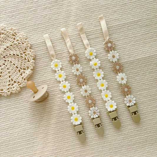 Attache tétine florale
