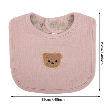 Bavoirs douillets avec ourson 100 % coton