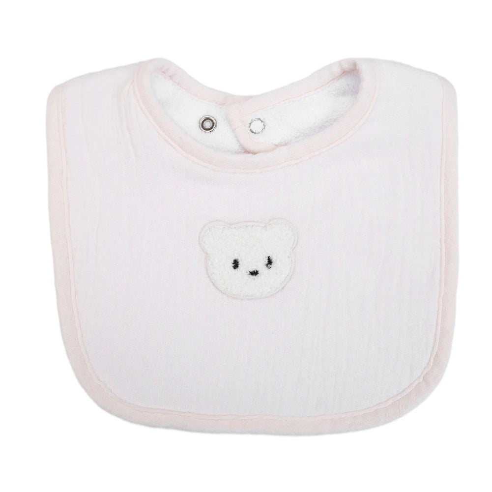 Bavoirs douillets avec ourson 100 % coton