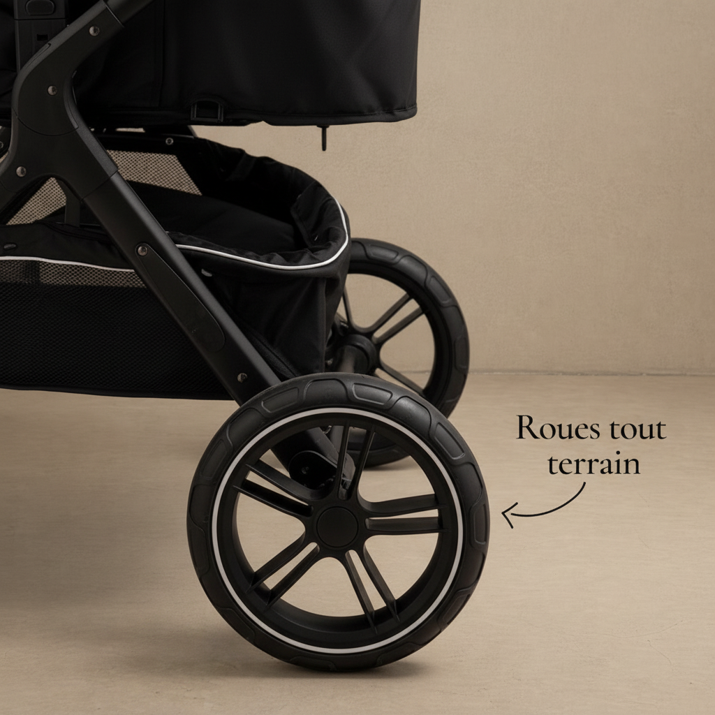 Détail roues tout terrain